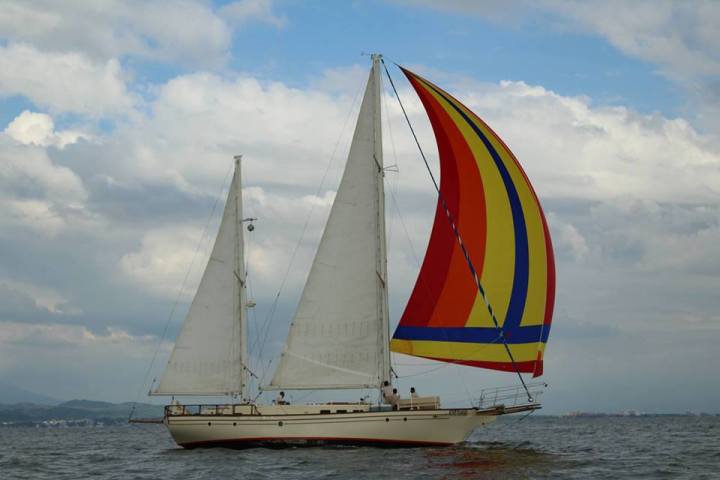 a boat in a large body of water